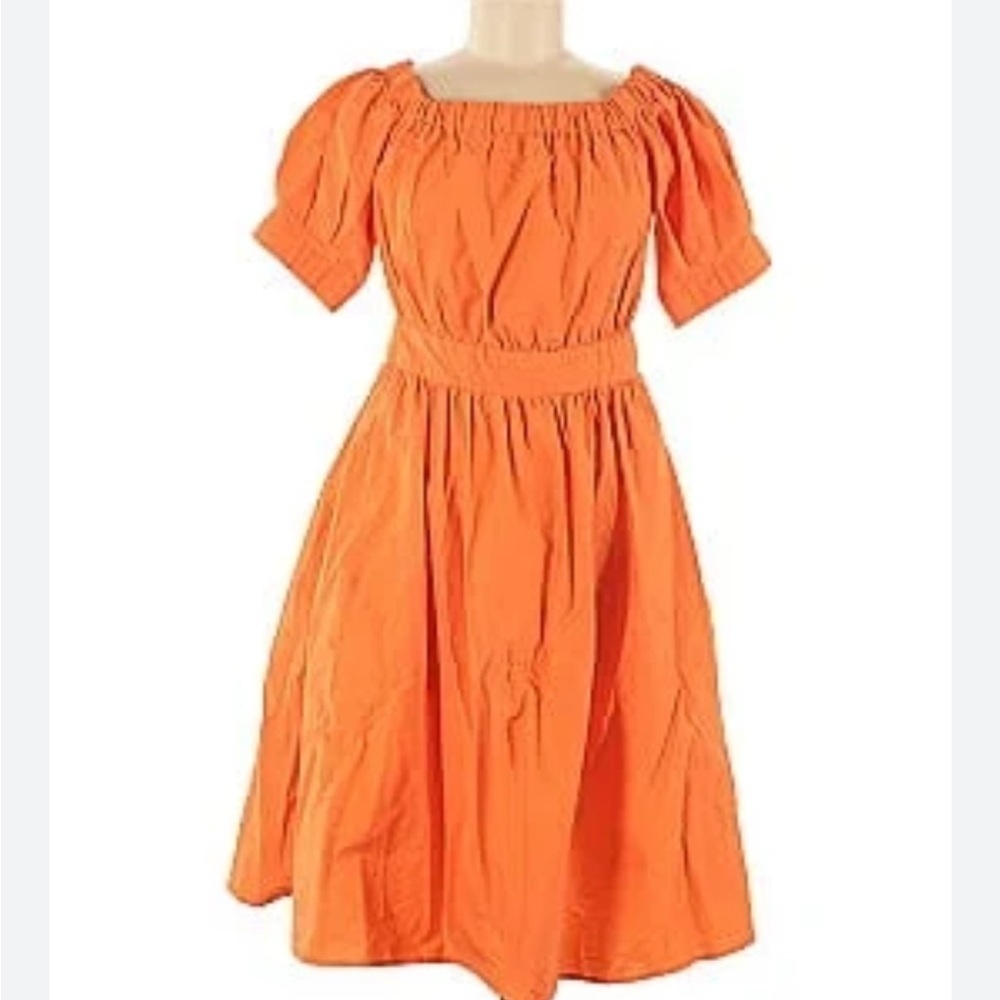Eva Mendes By NY&C Orange Off Shoulder Dress Large NWT